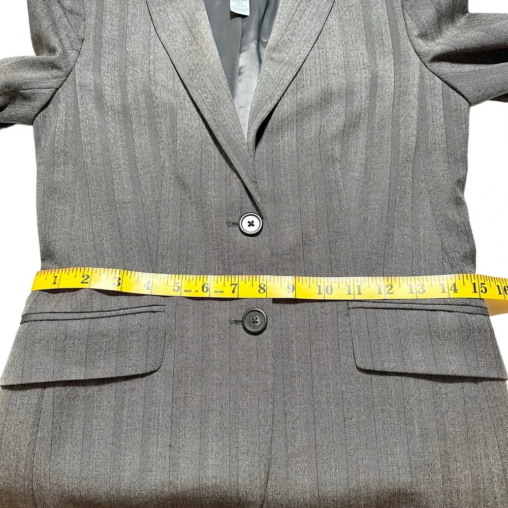 J. Crew | Women | Gray Twill Wool Blend Single Breasted Blazer | Size 0